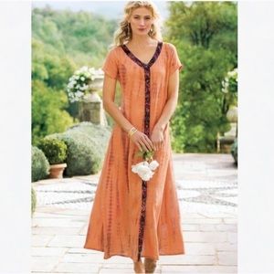 Soft Surroundings Sunset Bali Maxi Dress
